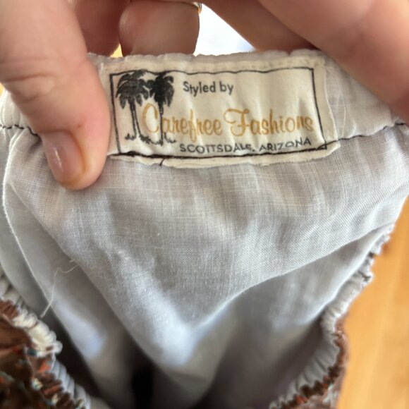 Vintage Carefree Fashions Skirt Brown Cottagecore Lace Prairie Gunne Sax Style - Picture 2 of 10